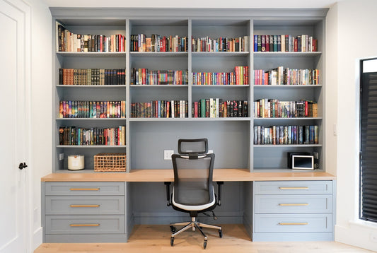 Custom Home Office Library
